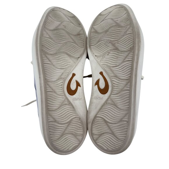 Olukai Tradewind Casual Canvas Sneakers Size 9 Light Gray Men's - Picture 6 of 7